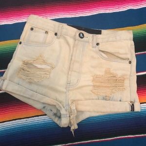 One Teaspoon high waisted denim shorts